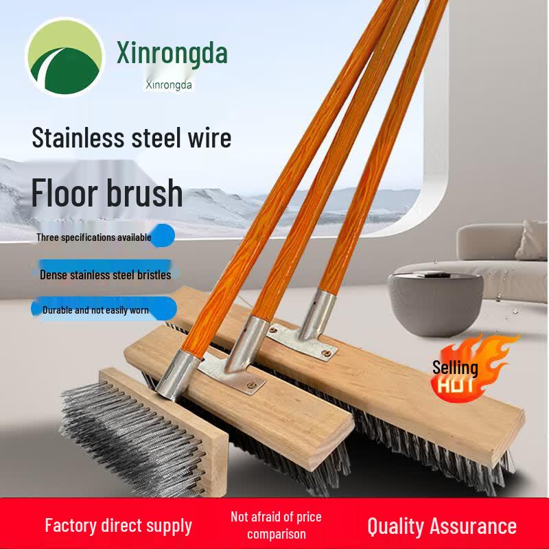 Xin Rong Da Long Handle Stainless Steel Wire Floor Cleaning Brush