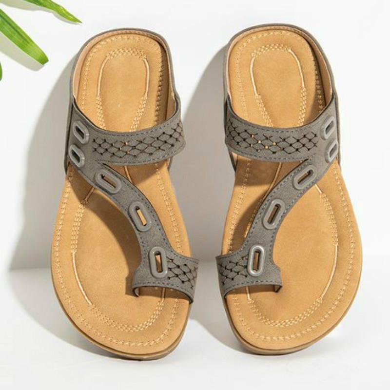 

Summer Women Shoes Flat Bottom Massage Foot Slipper Women Sandals Large Size