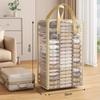 Transparent PVC Clothes Storage Bag Large Capacity Foldable Quilt Organizer with Reinforced Handles Dustproof Wardrobe Organizer