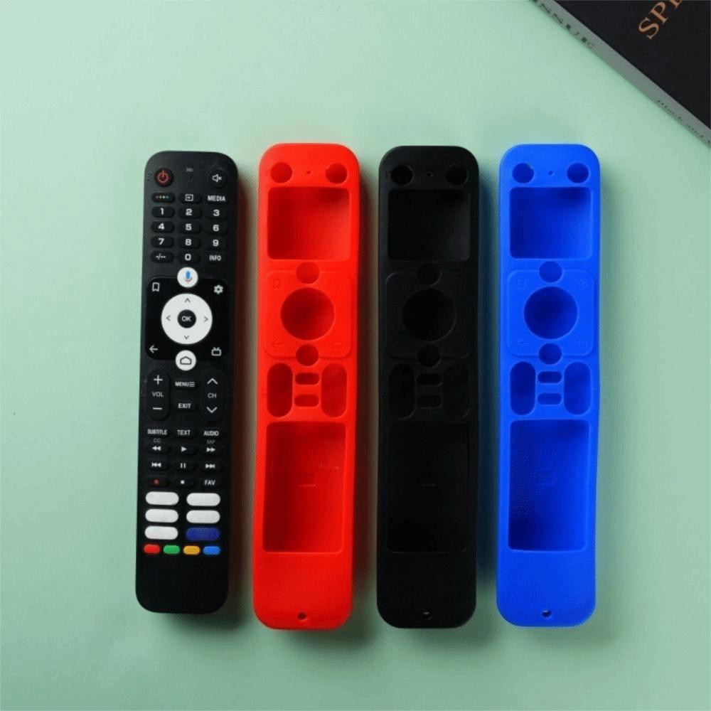 Silicone Protective Case with Lanyard Shockproof Soft Shell Protector for Haier Smart TV Remote Control HTR-U32