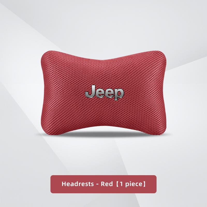 

For Jeep Car Seat Headrest Lumbar Support Cushion Neck Pillow For Jeep Renegade Wagoneer Avenger Recon Wrangler JK Gladiator