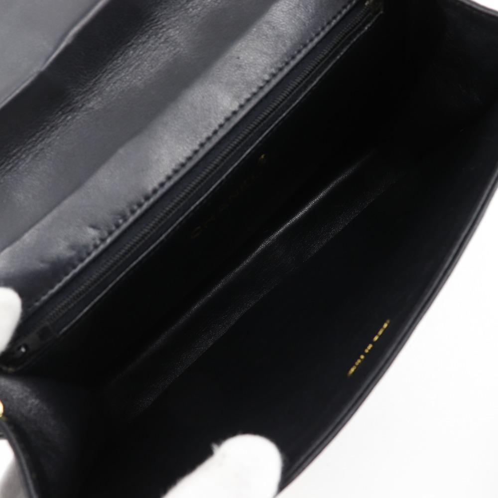 CHANEL ChainShoulder Shoulder Bag Diamond stitch Matelasse black lambskin Women Used