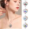 Handmade Necklace I Love You Forever Heart for Women Cubic