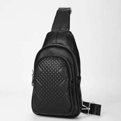Neue Brusttasche aus Top-Layer-Rindsleder, Herren-Umhängetasche, Umhängetasche, Freizeitrucksack aus Leder, Sportliche Crossbody-Modetasche für Jugendliche