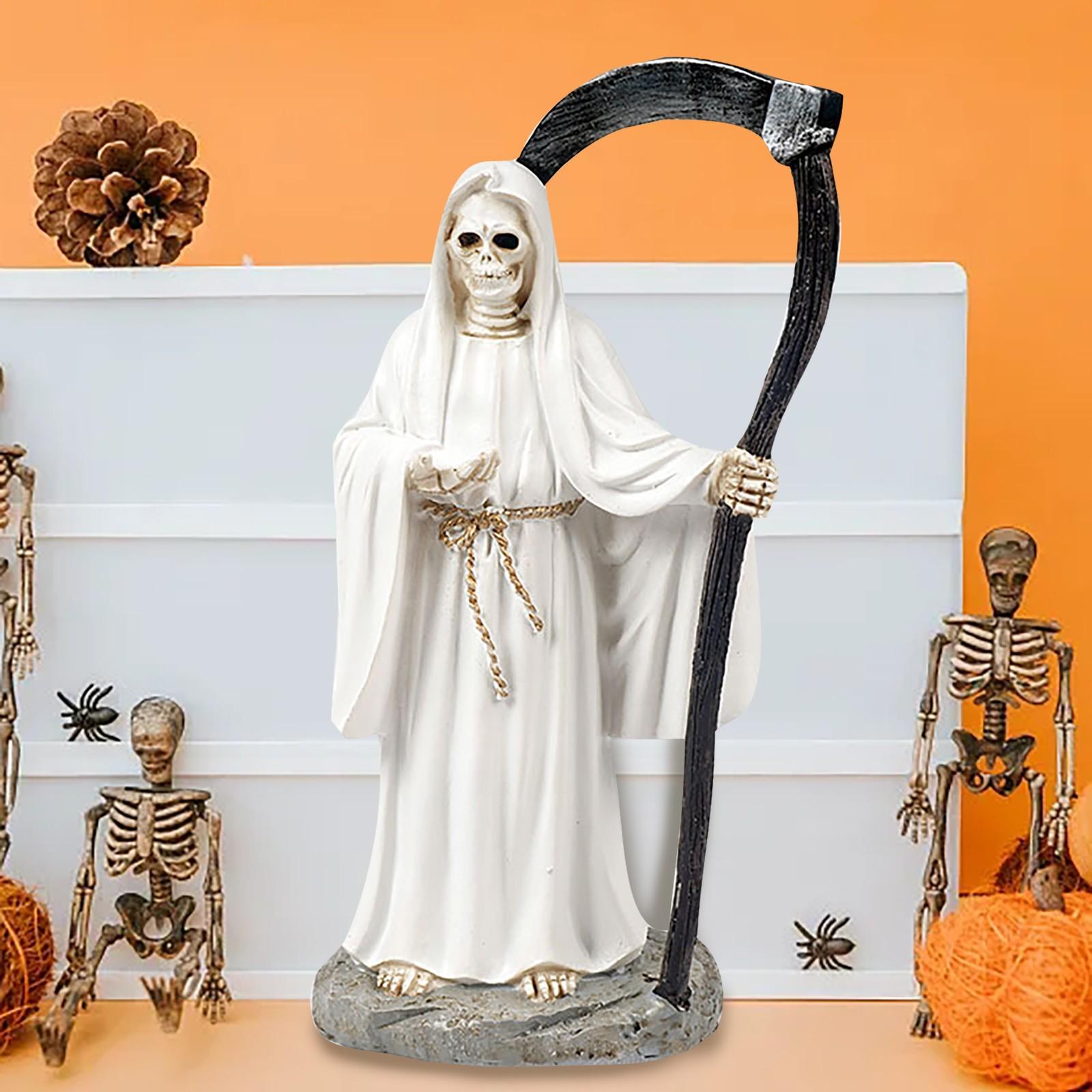 

New Fashion European Reaper Death Statue Resin Craft Desktop Decoration Desktop Ornament A Gift For Halloween One Size