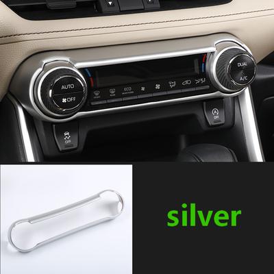 Car Accessories For Toyota RAV4 XA50 ABS Matte Interior Air Conditioning Button Switch Ring Cover Trim