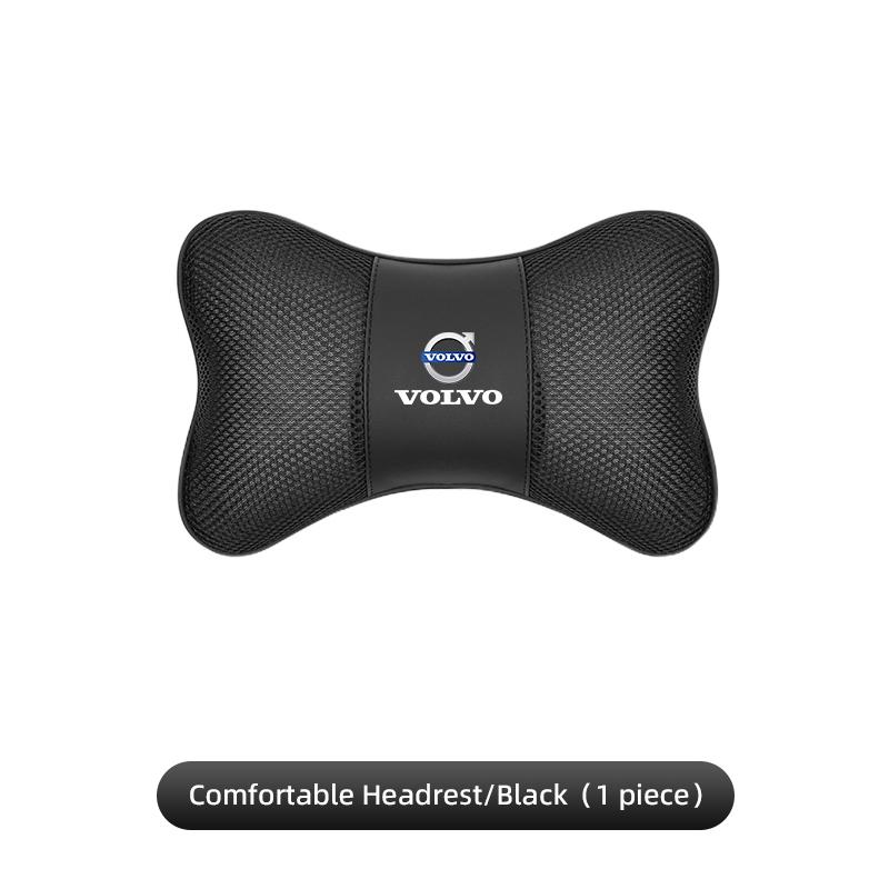 Car Seat Headrest Ice Silk Neck Pillow For Volvo XC60 V60 XC40 XC90 S60 C30 V70 AWD S90 Car Interior Removable Washable Headrest