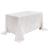 Matte Velvet Tablecloth, Milky White, For A Table 230X230Cm
