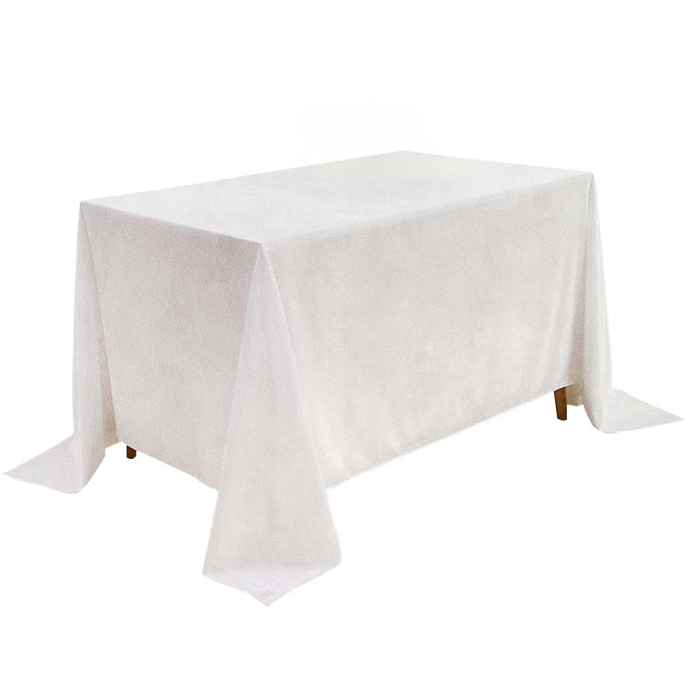 Matte Velvet Tablecloth, Milky White, For A Table 230X230Cm