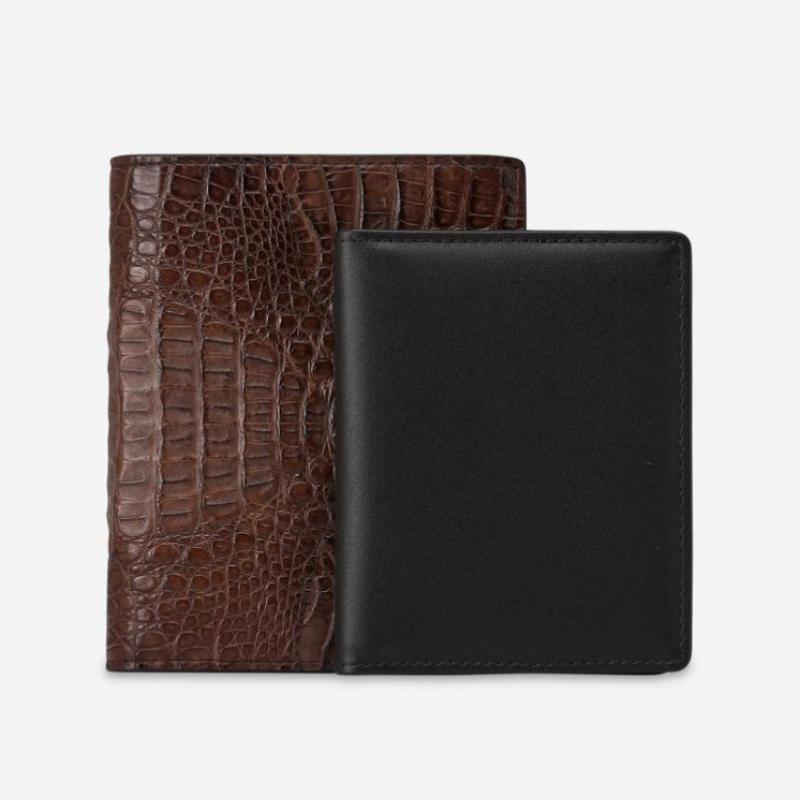 Daks Brown Crocodile Leather Wallet Dbwa6e717w3