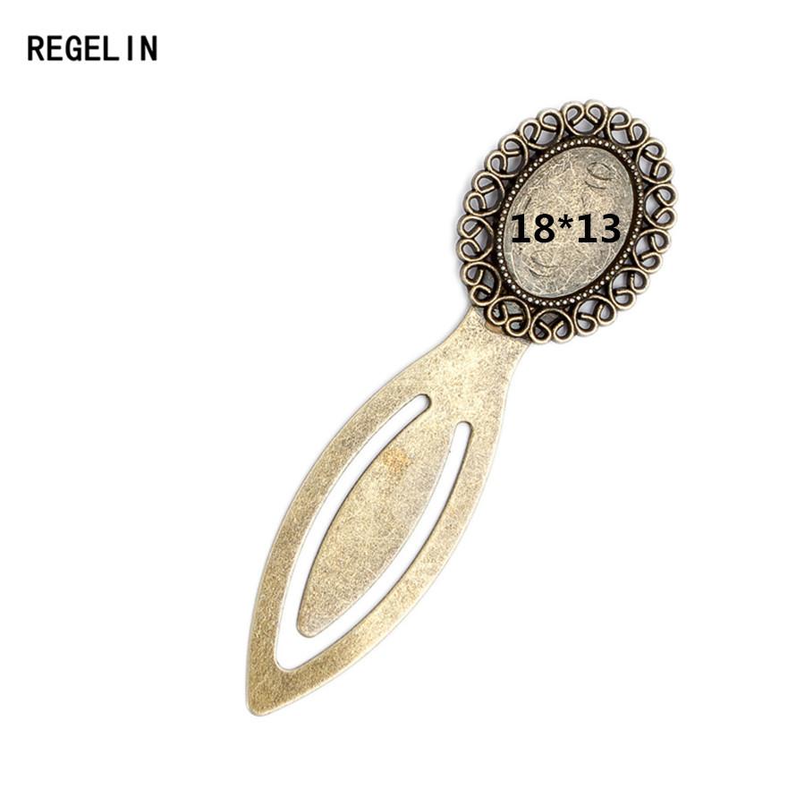 

REGELIN Мода 10 шт./лот Античный Винтажный Ретро Ручной работы Закладка Кабошон Основа Закладка Настройка для Кабошона Камеи DIY Закладка