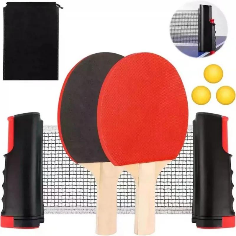 Retractable Ping Pong Net Net Ping Pong Rack Retractable with Ping-Pong Balls Professional Ping Pong Table Net Rack Kit
