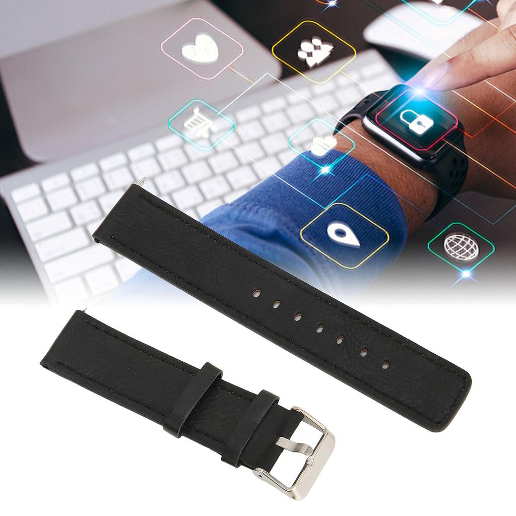 20mm Leather Strap Replacement Buckle Strap Wrist Band for   GTS 3 for GTS 2 for Bip S for Bip U