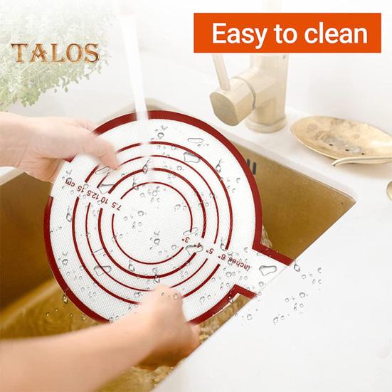 Silicone Baking Mat Non-Stick Easy Clean Dough Kneading Mat High-Temperature Resistance Sling Pot Holder for Oven with Long Handles