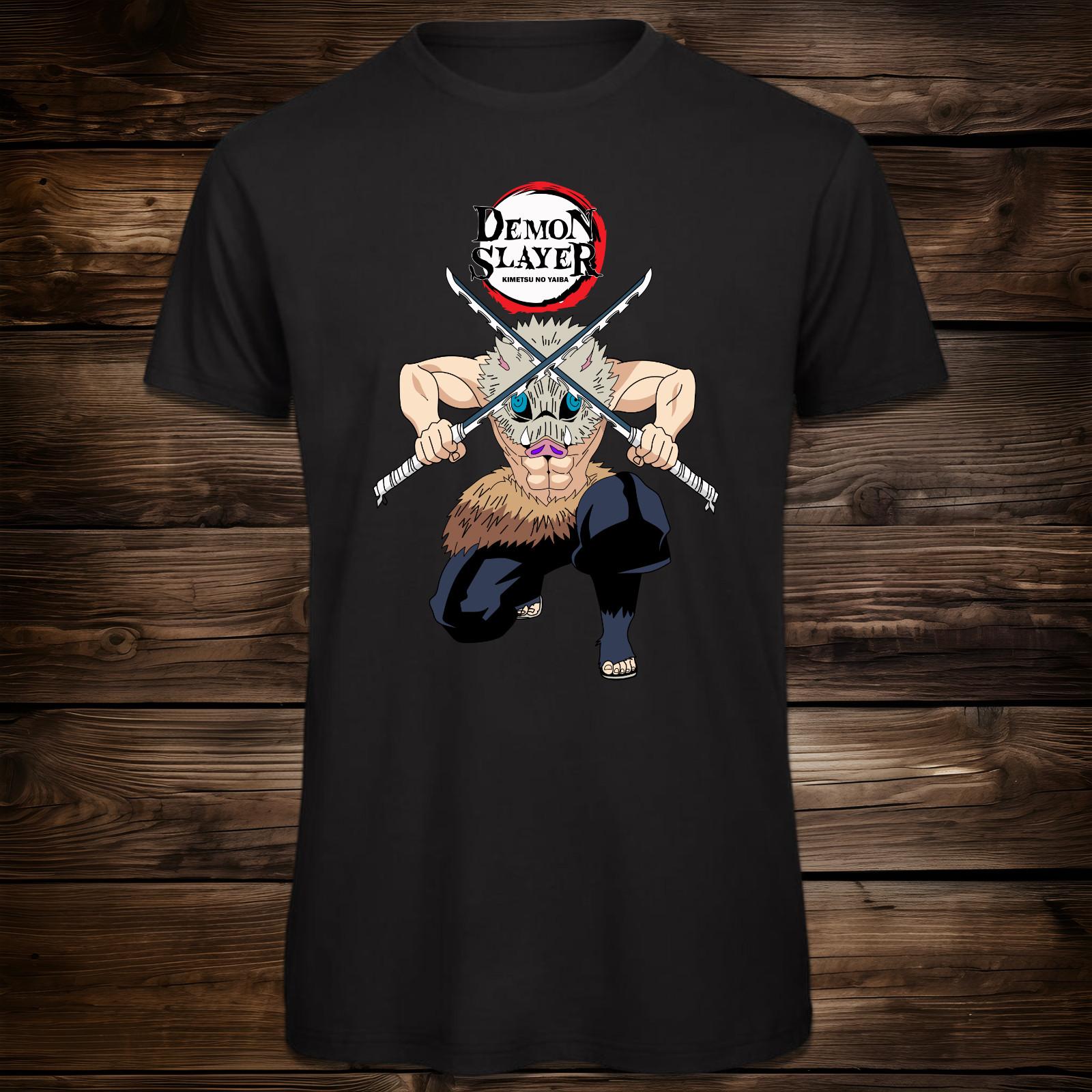 Demon Slayer Tee - Inosuke Hashibira Anime Unisex T-Shirt Mens Womens Tees Top XL