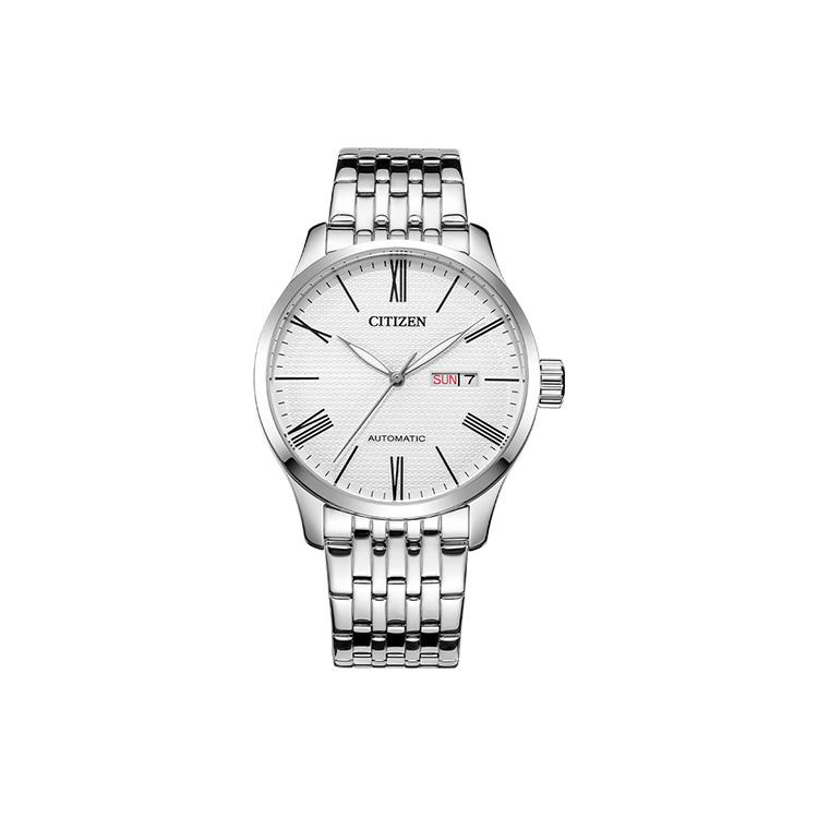 CITIZEN Mechanical Movement Stainless Steel Strap Watch Men s Watches White Dial NH8350-59A Official Supply |