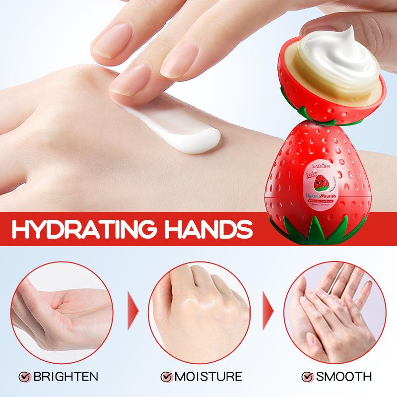 Strawberry Vitamin E Hydrating and Nourishing Hand Cream Moisturizing Hand Cream