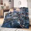 Char's Zaku II Flannel Blanket Warm,Comfortable,Suitable for Bedrooms,Sofas,Beds,Chairs,Picnics,Travel