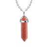 Collar Colgante Hexagonal de Cristal de Piedra Natural - Joyería de Cadena para Clavícula Multicolor