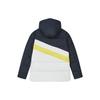 FILA Color Block Hooded Casual Down Jacket Men Outerwear Legendary-Blue F11M349913F-NV