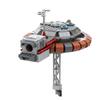 MOC For Thunderbird 5 Puppet Show Special Rescue Vehicle Building Blocks Kit Rocket Spacecraft Airship Bricks Toys Children Gift