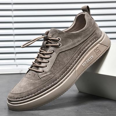 Scarpe da uomo alla moda, mocassini in vera pelle, traspiranti, autunnali, comode, scarpe casual da esterno, da uomo, sneakers