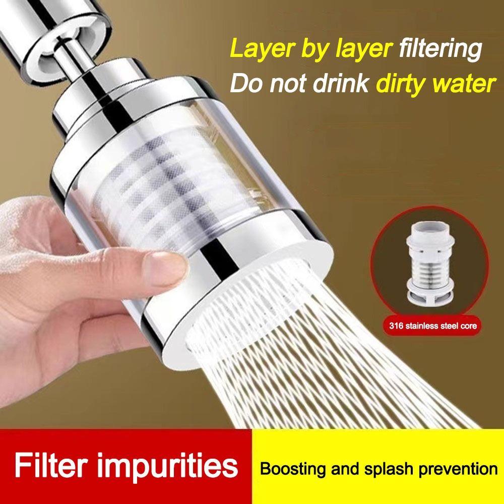 Splash-Proof Faucet 360 Degree Swivel Faucet Extender Durable Kitchen Faucet Purifier  Universal