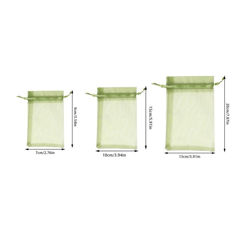 50/100 Stück Kordelzug-Netzbeutel Bündel Mund Organza-Beutel Süßigkeiten Schmuck Verpackung Hochzeitsfeier Geschenktüte Garten Obst Aufbewahrungsbeutel