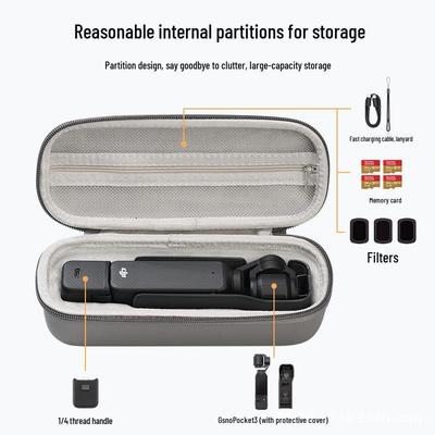 DJI Pocket 3 Storage Bag - Portable, Drop-Proof, Compression-Resistant Protective Case for Travel and Outdoor Use