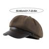 New Solid Color Octagonal Cap Windproof Adjustable Newsboy Hat Warm Pumpkin Hat