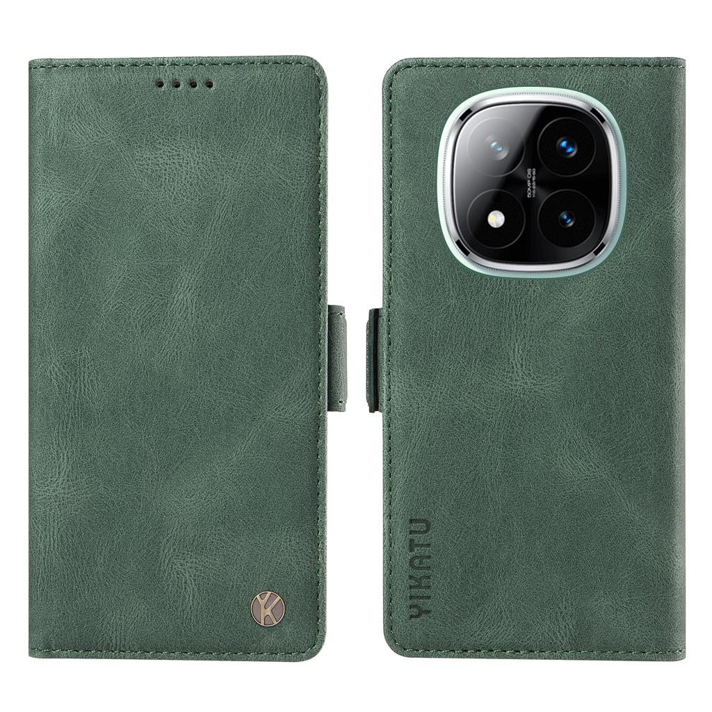 YIKATU YK-005 For Xiaomi Redmi Note 14 Pro+ 5G/Note 14 Pro 5G/Poco X7 5G Case PU Leather Wallet Phone Cover Skin Touch Feeling