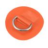 X AUTOHAUX D-Ring Patches PVC Stainless Steel Round D-Ring Pads for Surfboard Inflatable Boat Kayak Canoe Deck 6cm Orange