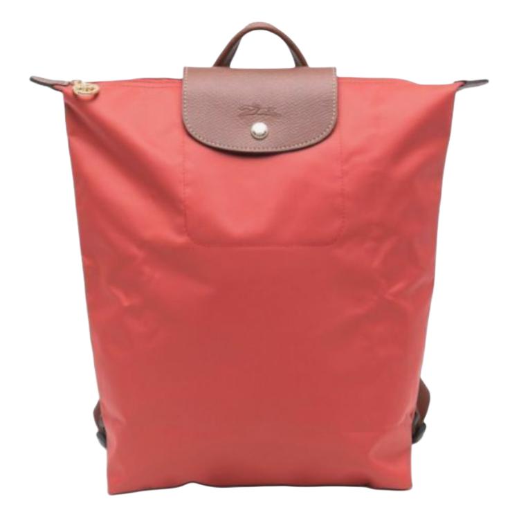 

Longchamp Le Pliage Original Textured Logo Adjustable Wide Shoulder Strap Recycled Polyamide Fiber Tote Backpack Women Backpack Tomato-Red 10284089P94 Basic Set (Bag)