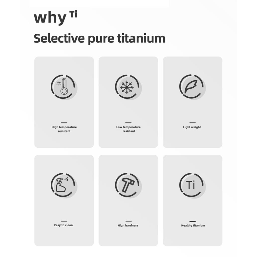Titanium Flask 230ml with Funnel Ultra-Light Portable Wine Flask Health Selection Whiskey Flask for