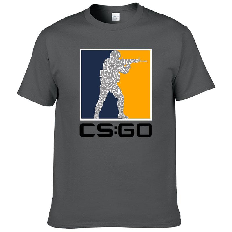 Counter Strike O Neck TShirt CSGO Blood Youth Shooting Pure Cotton Original T Shirt Men Tops Fashion Hot Sale17 cs go