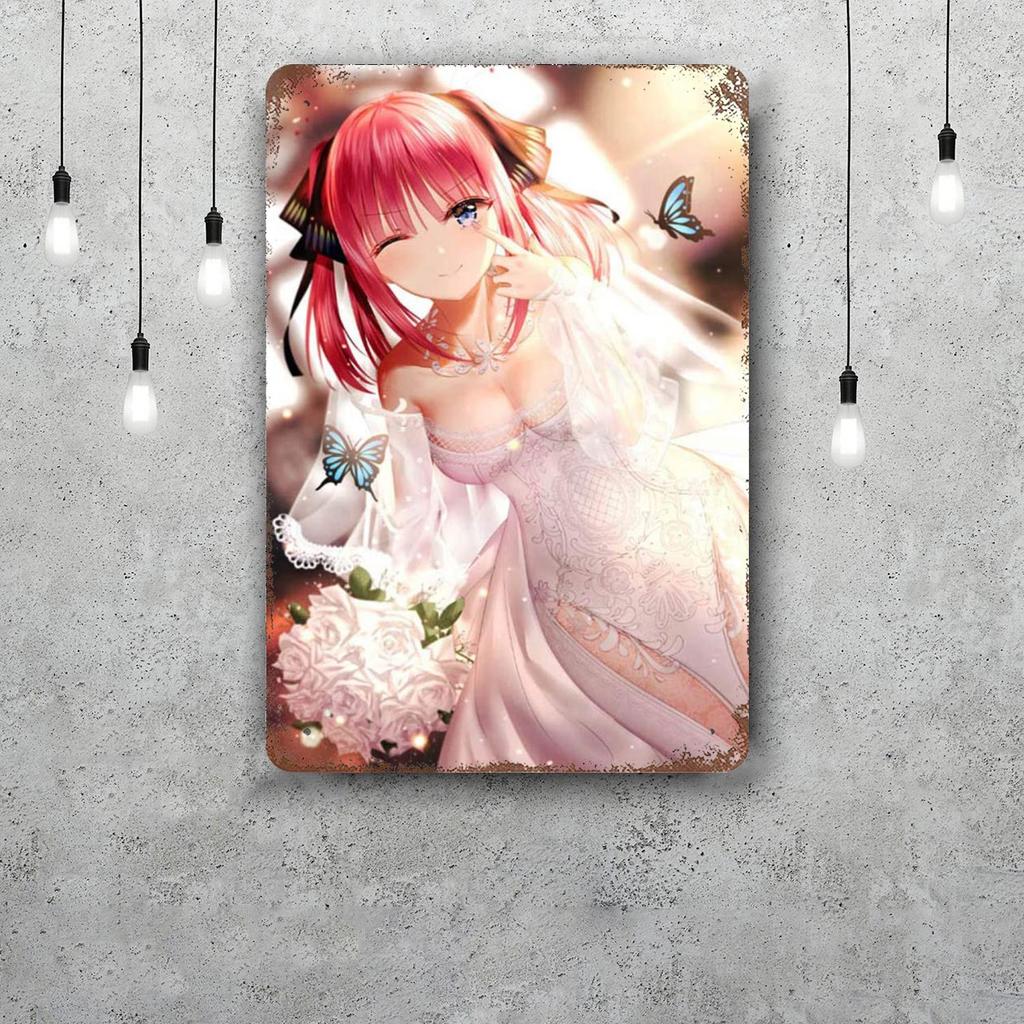 quintessential quintuplets TV drama Retro Vintage Tin Sign Poster Decorative Plaque Metal Plate Wall Decor