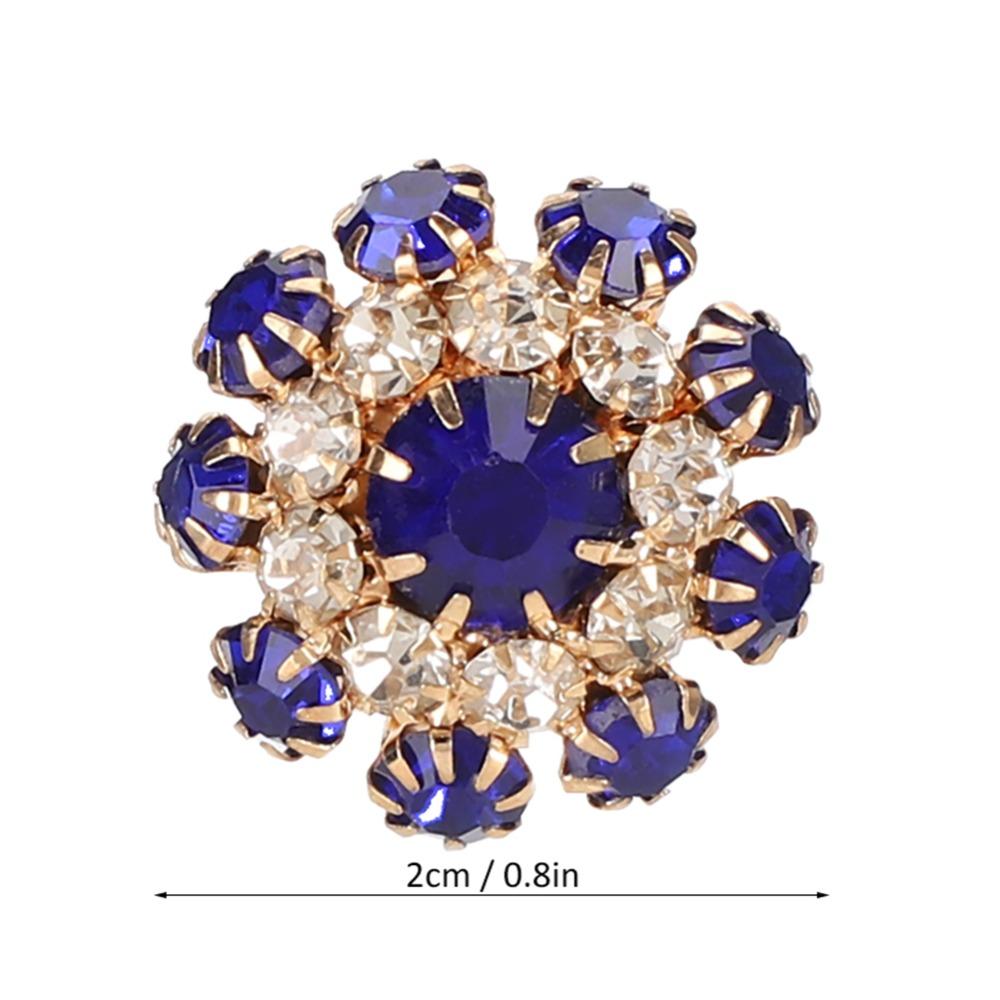 10pcs Royalblue Decorative Brooch Buttons Clothes Accessories Buttons  Holiday Decor