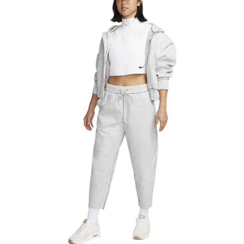 Nike Calça de Moletom Tricotada Feminina Cinza Fumaça Claro DQ6682-084