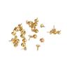 14K Gold-Plated Bead Stopper Earring Stud with Crystal Pearl for Handmade DIY Jewelry