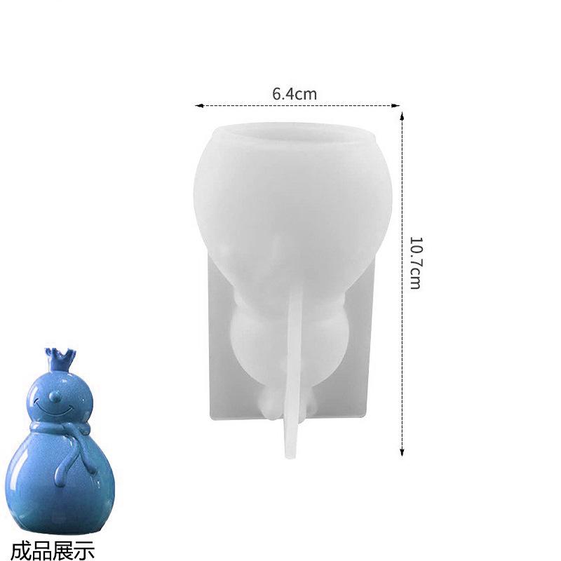 Cute elf and snowman silicone mold, silicone mold DIY production, Christmas decoration, living room pendant desktop decoration