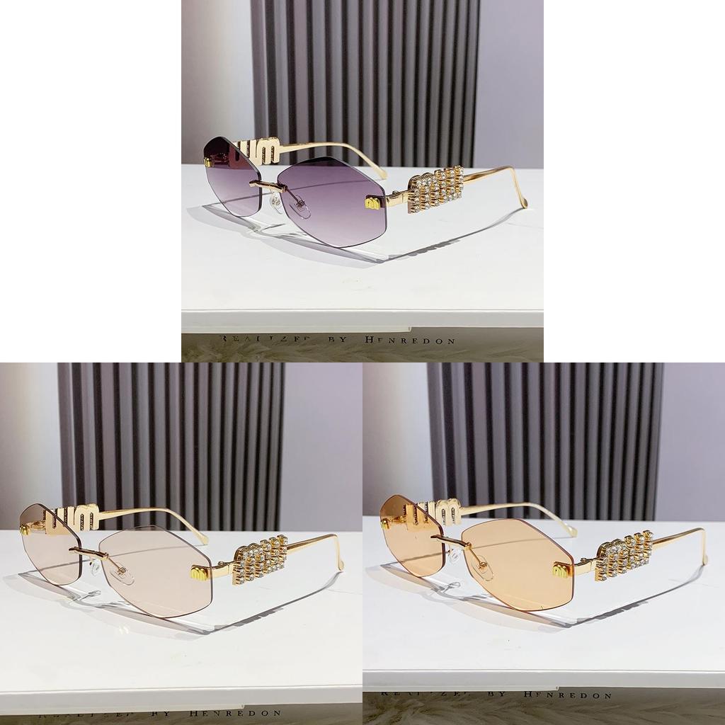 Vintage Diamond Shape Sunglasses With Uv400 Protection For Casual Wear And Outdoor Activities