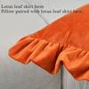 17.7In/19.7in Pillowcase Square Ruffled Pillow Sham Velvet Wrinkle Resistant Zippered Sofa Bedroom Decoration