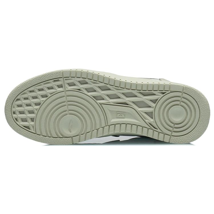 Li Ning Slip Resistant Abrasion Resistant Low Top Skateboard Shoes Women's Champagne White AGCR466-3