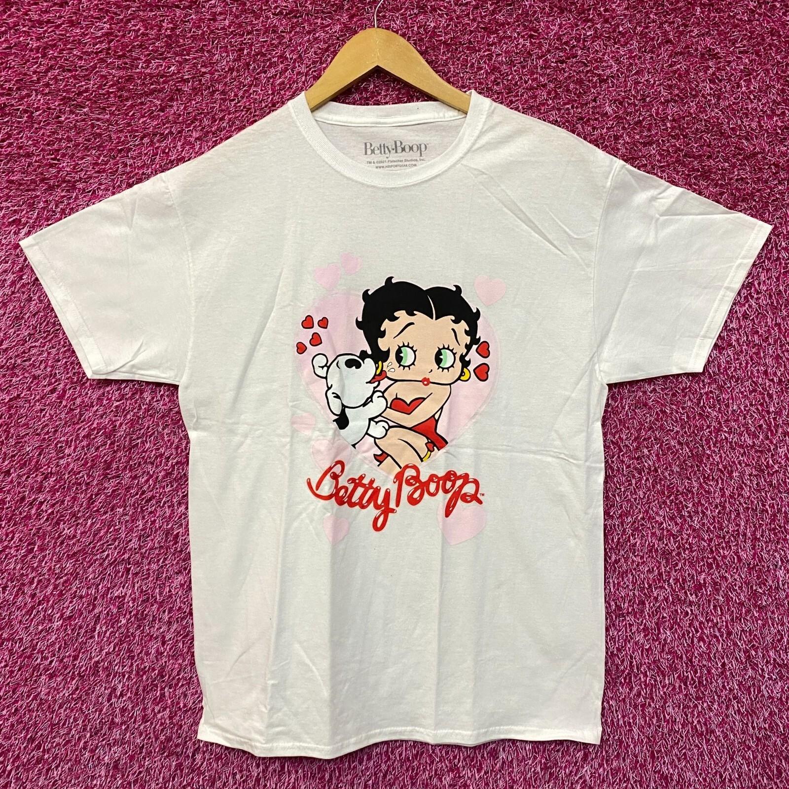 

Betty Boop and Pudgy Puppy Love Heart Animated Movie Tee L XXL