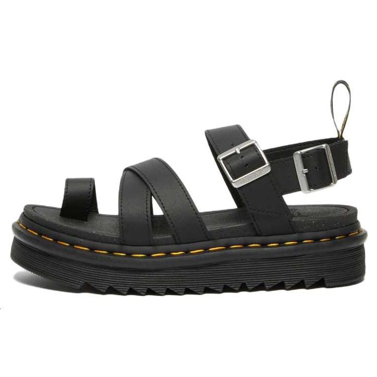 Dr. Martens Avry Hydro Leather Strap Sandal Black Women Sneakers 27345001