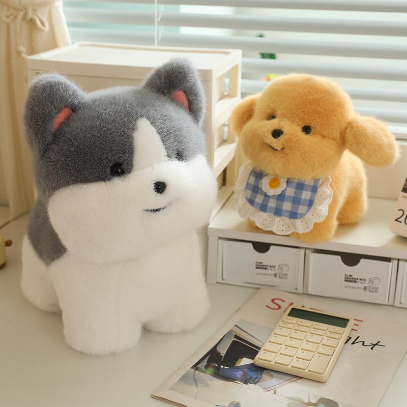 Peluche Cane Husky Cucciolo Carino - Adorabile Regalo Transfrontaliero per Ragazze