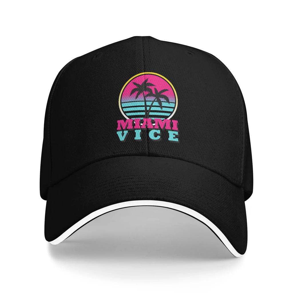 Miami Vices Golf Hat Merchandise Fashion Sun Caps For Unisex Women Golf Headewear Adjustable