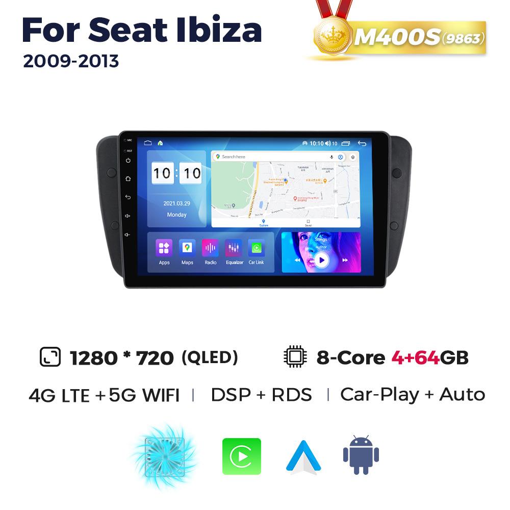 Navifly Wireless CarPlay Car Radio For Seat Ibiza 6j 2009 2010 2011 2012 2013 Multimedia Video DSP Player GPS 2Din Autoradio RDS