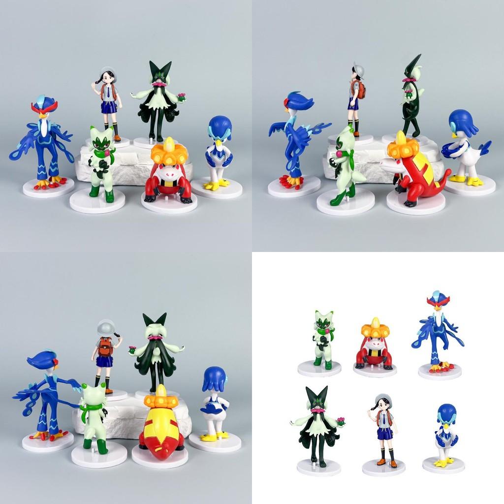 Character Pokmon Figure Model Set With Assembly For Gift Display And Anime Fans