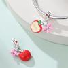 100% Copper Wedding Dress Flower Strawberry Snow Pear Watermelon Sweet 3Mm Charms Beads Pendants Diy Fine Jewelry